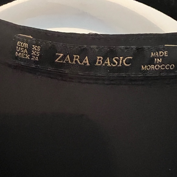 Zara Black Oversized Blouse - Picture 3 of 4